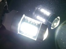 LED S25 1157 ダブル球 バルブ ホワイト 2個セット ピン角180度 段違い 22W 12V-24V 複数OK ブレーキ ストップ 同梱可能 定形外送料無料_画像3