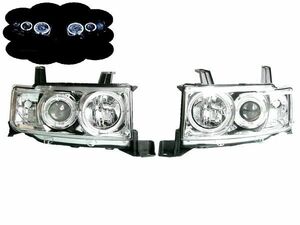 bB NCP30 31 35 series first term latter term crystal chrome plating LED lighting ring attaching projector front head light left right set free shipping 