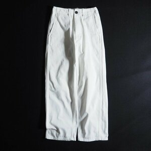 M5937f50　▼EDITION エディション▼　21SS HIGH TWIST CHINO CLOTH コットン ミリタリーチノ パンツ ホワイト 34 / 白 レディース 春～秋