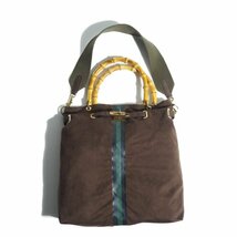 M7845f42　▼SITA PARANTICA シータパランティカ▼　18AW BAMBOO BAG 2way ショルダー付き バンブーバッグ ブラウン / 茶 アパルトモン_画像1