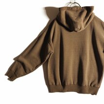 M7794f31　▼Deuxieme Classe ドゥーズィエムクラス▼　Sweat パーカー ブラウン / ヴィンテージ加工 オーバーサイズ スウェット 茶 秋冬_画像2