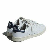 M8285R40　▼adidas アディダス▼　M20325 Stan Smith スタンスミス レザースニーカー ホワイト ネイビー US7/25cm レディース 白紺_画像3