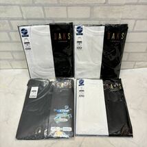 未使用 4点セット 日本製DAKS ノースリーブシャツ ロンパン タンクトップ ロングパンツ 白 ホワイト 黒 ブラック ダックス 綿100% M L 肌着_画像1