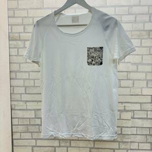 新品 タグ付き 日本製 PAUL&JOE 定価:5,565円 半袖 Tシャツ 白 ホワイト メンズ 綿50% テンセル50% M