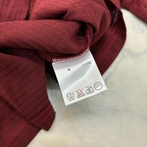 新品 タグ付き 日本製 R.P.C 七分袖 シャツ ブラウス ワインレッド 綿100% レディース_画像8