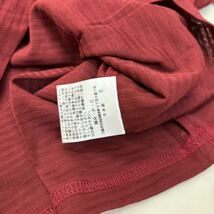 新品 タグ付き 日本製 R.P.C 七分袖 シャツ ブラウス ワインレッド 綿100% レディース_画像7