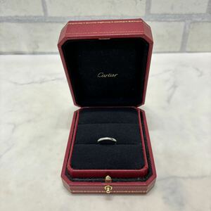  case attaching Cartier Cartier platinum ring Pt950 stamp 11 number (#51) weight approximately 2.9g ring lady's wedding ring 