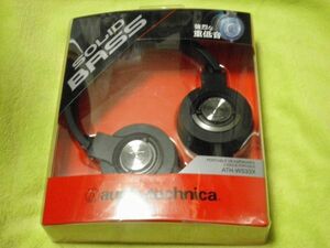 audio-technica SOLID BASS CLOSED ON EAR HEAD-PHONES PORTABLE BLACK ATH-WS33X BK