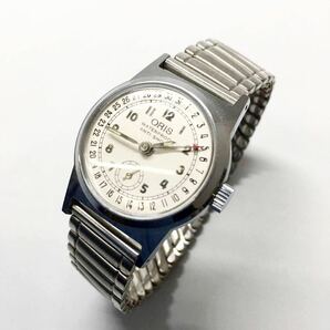 【美品】 稼働品 替えベルト付き ORIS オリス 手巻き 腕時計 アンティーク メンズ 時計 皮ベルト 男性用 の画像1