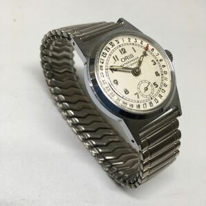 【美品】 稼働品 替えベルト付き ORIS オリス 手巻き 腕時計 アンティーク メンズ 時計 皮ベルト 男性用 の画像2