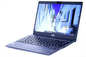 【1円～】バッテリー良好!超軽量799g!薄型コンパクト13.3型FHD液晶!LIFEBOOK U937/R i5-7300U RAM8G SSD256G M.2 SATA Win10 ACアダプタ