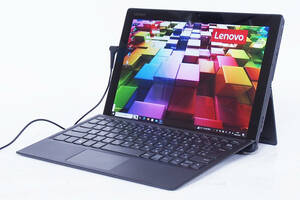 【1円～】Office2021搭載 タブレットPC Lenovo IdeaPad Miix 520 i5-8250U RAM8G SSD256G 12.2インチWUXGA カメラ 指紋認証 Win10Pro