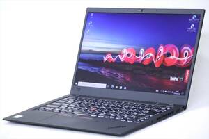 【1円～】バッテリー良好！軽量1.13㎏！狭額縁14型FHD液晶薄型スタイリッシュPC！ThinkPad X1 Carbon i5-8250U RAM8G SSD256G Win10