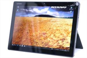 【1円～】12.2型WUXGA液晶タブレット！第8世代Corei5搭載！Lenovo Miix 520 i5-8250U RAM8G SSD256G Win10 指紋認証 ACアダプタ付属