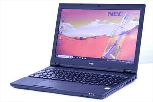 【1円～】Corei7 Office2021搭載!即戦力ノートPC!VersaPro VD VKH19/D-4 i7-8650U メモリ8G SSD256G 15.6TFT Win10 DVDマルチ ACアダプタ