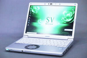 【1円～】超軽量919g 快速ノートPC Let's note CF-SV7RDCVS i5-8350U RAM8G SSD256G 12.1型WUXGA美麗液晶 顔認証 Win10Proリカバリ