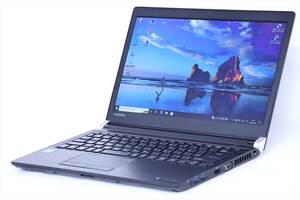 【1円～】コスパ最高！バッテリー良好！Office2021搭載即戦力PC！dynabook R73/J Celeron 3865U RAM8GB SSD128GB M.2 13.3TFT Win10