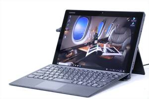 【1円～】Office2021 第8世代Corei5搭載！12.2型WUXGA液晶タブレット！Lenovo Miix 520 i5-8250U RAM8G SSD256G Win10 指紋認証 ACアダプタ