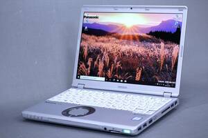 【1円～】バッテリー良好!12.1型WUXGA液晶搭載!超軽量849g!Let's note CF-SZ6 i5-7300U メモリ8G SSD256GB Win10リカバリ ACアダプタ付属