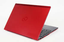 【1円～】バッテリー良好 Office2021 極軽極薄 静脈認証 LIFEBOOK FUTRO MU937 Red Celeron 3865U RAM8G SSD128G 13.3FHD カメラ Win10Pro_画像1