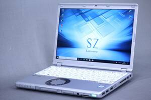 【1円～】Office2021搭載！バッテリー良好！超軽量PC！Let's note CF-SZ6Y28VS i5-7300U RAM8G SSD256G 12.1WUXGA Win10リカバリ DVD