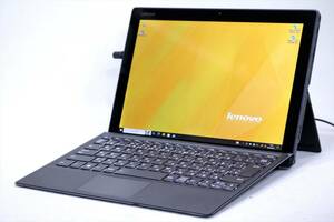 【1円～】第8世代Corei5搭載！12.2型WUXGA液晶2in1タブレットPC！Lenovo Miix 520 i5-8250U RAM8G SSD256G Win10 指紋認証 ACアダプタ付属