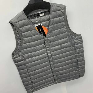  new goods men's LL size water-repellent . manner V neck Ultra light down vest inner down vest down jacket cotton inside the best gray osw36842