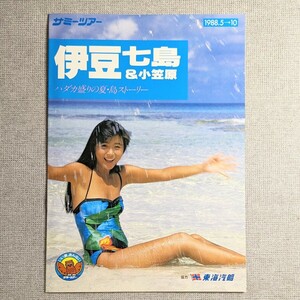 138◆旅行パンフレット 伊豆七島 サミーツアー 88年 水着 モデル キャンギャル