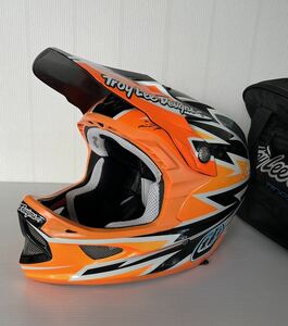 Troy Lee Designs(トロイリーデザイン) D3 ZAP! ORANGE ヘルメット Mサイズ