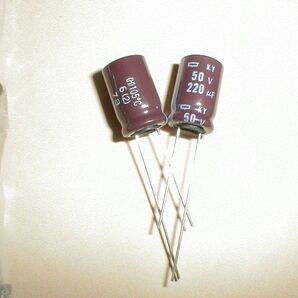 日本ケミコン 高性能・電解コンデンサー 50V 220μF 6個 18の画像1