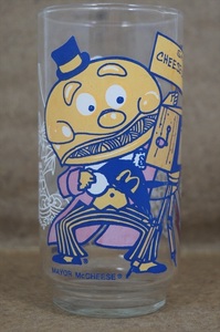 [珍品]McDONALDLAND ACTION SERIES メイヤーチーズマック グラス 1970年代 当時物 US マクドナルド 食器 コップ 雑貨