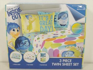 Disney/Pixar Inside Out Twin Sheet Set Set Seets и наборы наволочек за границей Disney Pixar Inside Out BottleGore [неиспользованный]