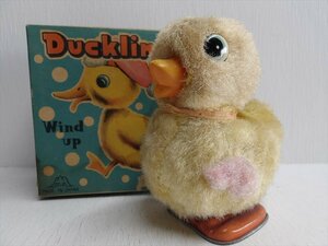  Fuji Press промышленность место Wind up Ducklingzen мой тип 1960 годы подлинная вещь сделано в Японии a Hill цыпленок с ящиком 