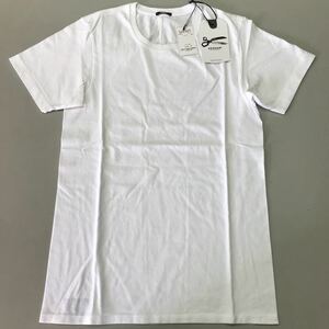 デンハム　DENHAM ボーダー 定価8800円 Tシャツ　未使用　白　ホワイト　XSサイズ　メンズ　無地