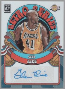 19-20 Donruss Optic Glen Rice Auto /49