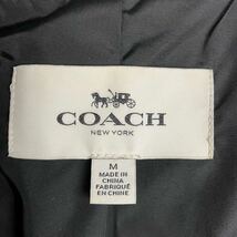 極美品/L相当◆コーチ/COACH ラムレザー 羊革 フーデット ジャケット パーカー ブルゾン フーディ ブラック レザージャケット メンズ 黒_画像7