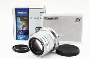 ★☆極上美品★ オリンパス OLYMPUS M.ZUIKO DIGITAL 45mm F1.8 シルバー 清潔感溢れる綺麗な外観！＃240343