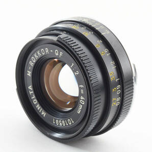 ★☆超美品★ ミノルタ MINOLTA M-ROKKOR-QF 40mm F2 ★ 清潔感溢れる綺麗な外観！光学カビ、クモリなし！#240370の画像2