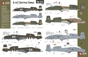 ツーボブス TWO BOBS 48-275 A-10C Heritage Hawgs 1/48 用デカール