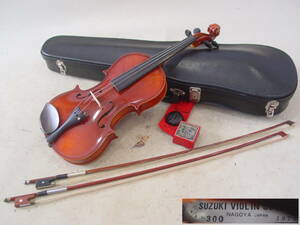 * beautiful goods SUZUKI Suzuki violin No.300 Size 4/4 Anno 1974 year made bow 2 ps / case attaching 