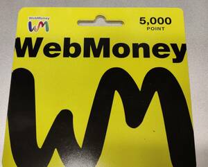 ウェブマネー webmoney 5000円分