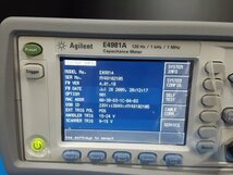 [NBC] Agilent E4981A キャパシタンス・メータ (Opt. 001) 120Hz / 1kHz / 1MHz Capacitance Meter (中古 2105)_画像2