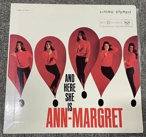 【LP・美品】AND HERE SHE IS / ANN-MARGRET / アンド・ヒア・シー・イズ / アン・マーグレット【国内盤