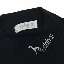 NC204 adabat アダバット ハイネック 長袖 Tシャツ ロンT ロング ティシャツ トップス カットソー メンズ 3 ブラック 黒 日本製 ゴルフ_画像6