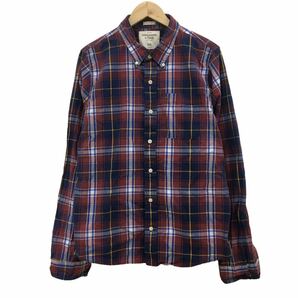 NC205 Abercrombie & Fitch アバクロンビー＆フィッチ 大きいサイズ ボタンダウン 長袖 シャツ カジュアルシャツ トップス メンズ XXL の画像2