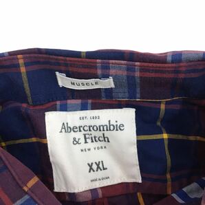 NC205 Abercrombie & Fitch アバクロンビー＆フィッチ 大きいサイズ ボタンダウン 長袖 シャツ カジュアルシャツ トップス メンズ XXL の画像6