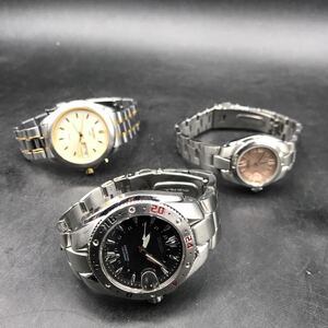 M402 SEIKO セイコー 腕時計 3本 まとめ売り SPIRIT AGS スピリット 自動巻き オートマチック クォーツ デイデイト 