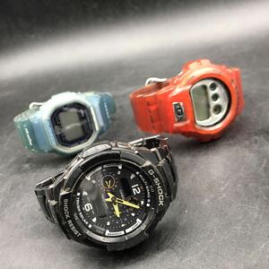 M411 G-SHOCK 腕時計 3本 まとめ売り SKY COCKPIT スカイコックピット GW-3500BD DW-6900WF GW-S5600 TOUGH SOLAR タフソーラー デジタル