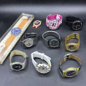 M415 swatch スウォッチ 腕時計 10本 まとめ売り オートマチック 自動巻き アナログ クォーツ デイト スケルトン まとめ 卸 稼働品あり