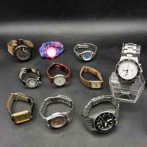 M441 腕時計 10本 まとめ売りCASIO SEIKO ORIENT ALBA TECHNOS TIMEX NIXON クロノグラフ アナログ クォーツ 稼働品あり